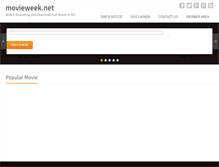 Tablet Screenshot of movieweek.net